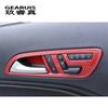Carbon Fiber Car Styling Door Buttons Seat Adjustment Panel Cover Stickers Trim for Mercedes Benz A GLA CLA Class W176 X156