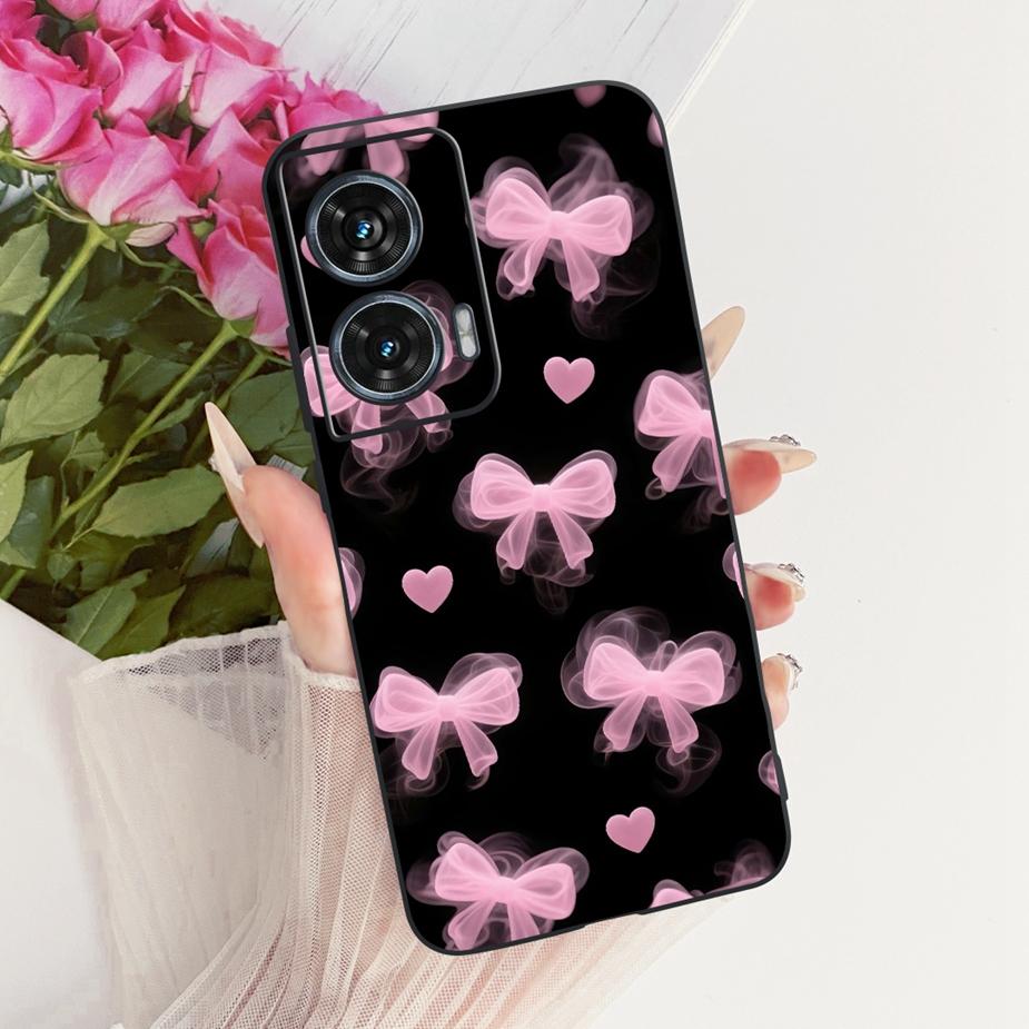 For Motorola Edge 50 Fusion Case XT2429-1 Stylish Butterfly Painted Cover Soft TPU Phone Case For Motorola G96 G 96 MotoG96 Bags