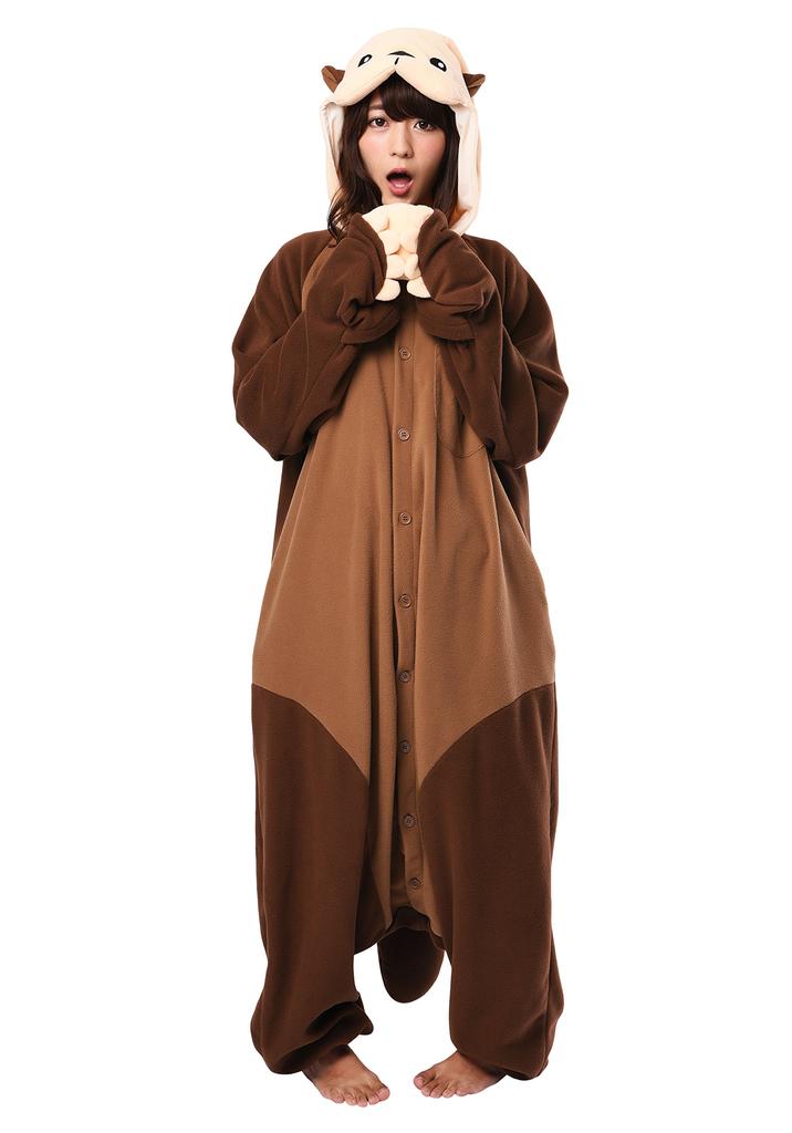 SAZAC Sea Otter Kigurumi (Adult) Fleece Animal Costume, 2843