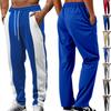 Pánské trendy sportovní a volnočasové dlouhé kalhoty Street-style Ležérní sportovní tepláky Pánské elastické kalhoty s pasem na stahovací šňůrku Rovný střih