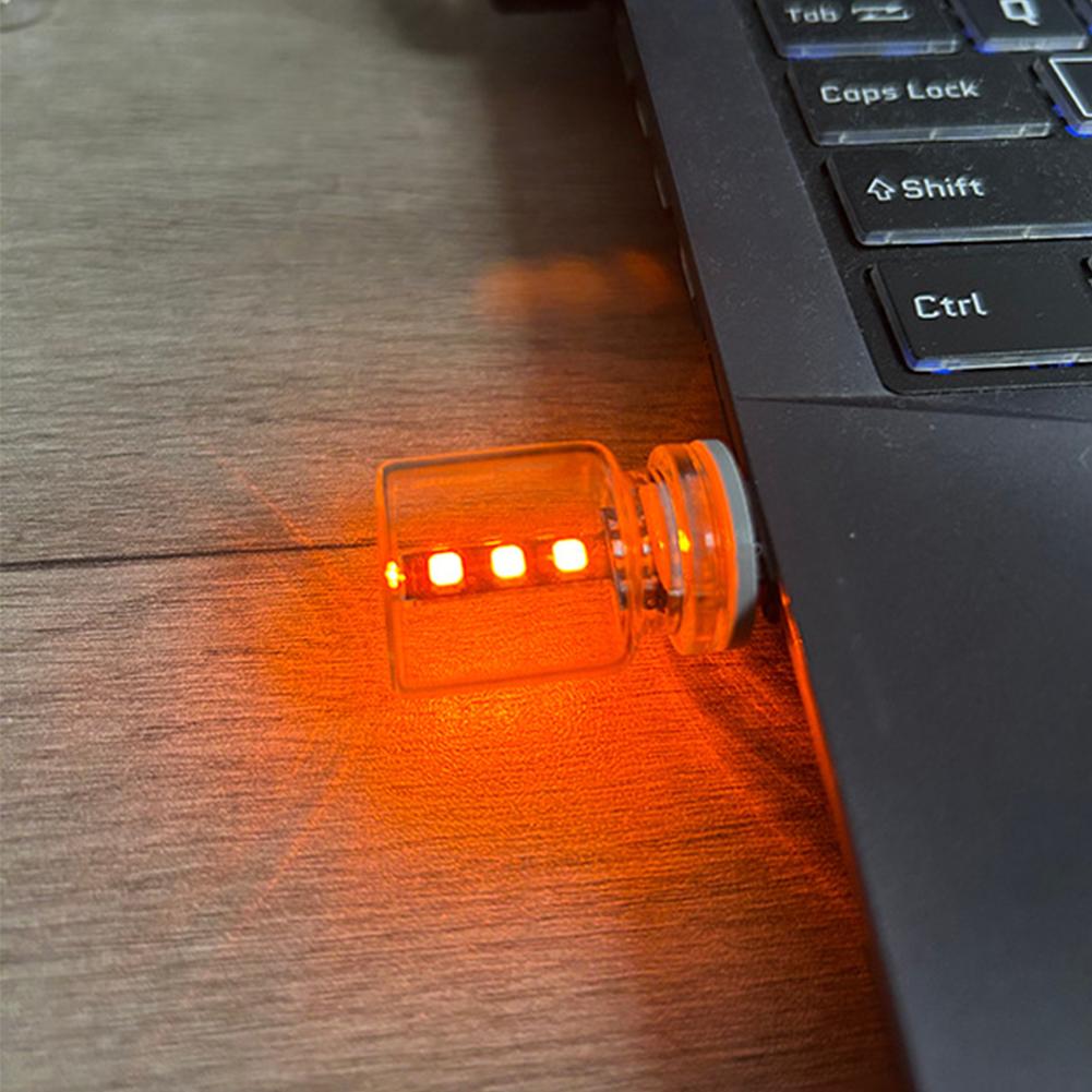 Car 5V Night Light LED Filament Lamp Portable Lighting Plug Bedroom Interior Car Atmosphere Lamps Play USB Decorative Lamp O6C2