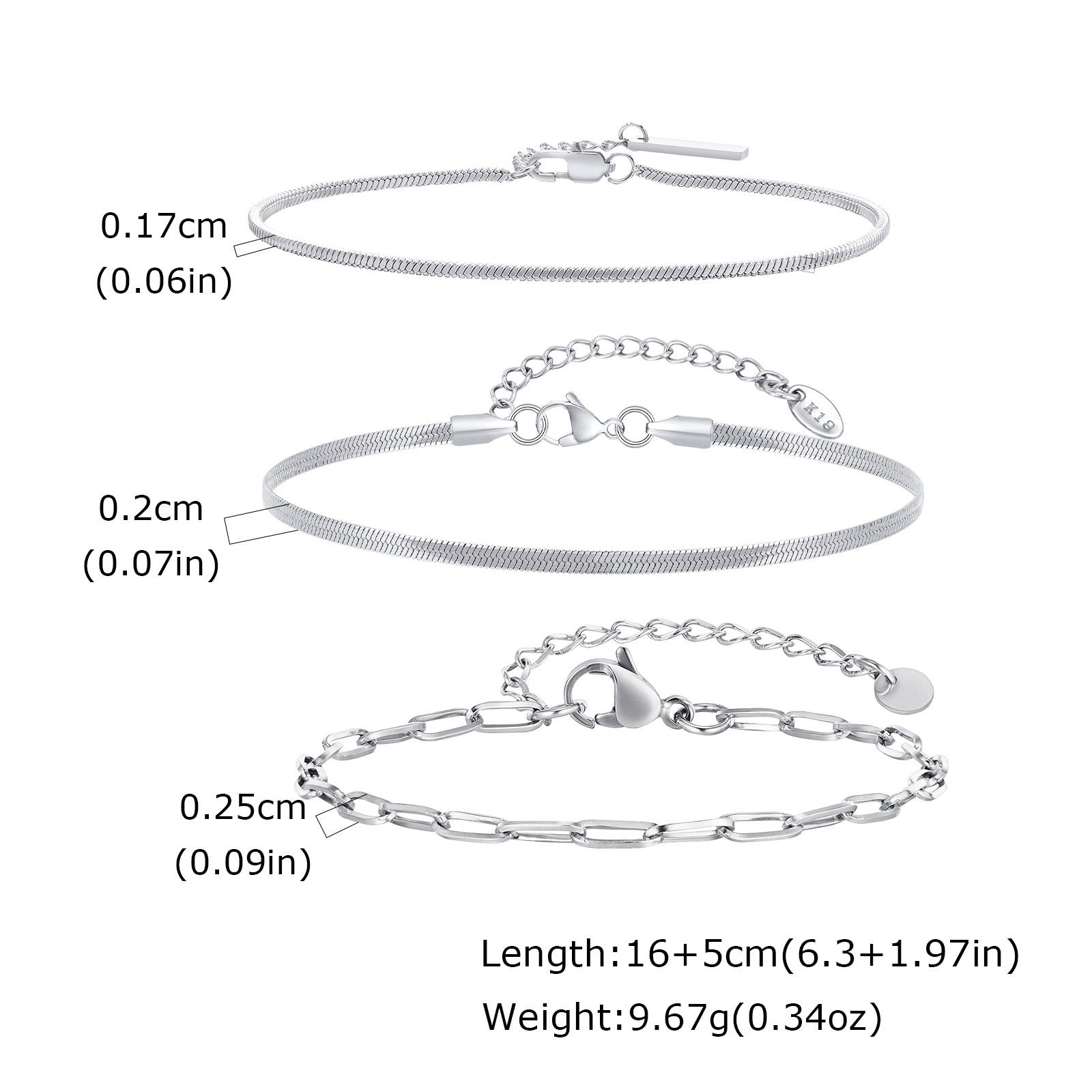 Мужской тонкий браслет-цепочка, Нержавеющая сталь, не тускнеет, Регулируемый браслет на запястье, Минималистичный Хип-хоп ювелирное изделие, Подарок as picture