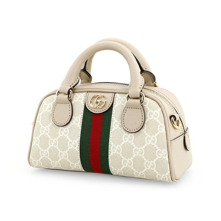 Gucci Ophidia GG Monogram Abnehmbarer Lederriemen Reißverschluss Leinwand und Leder Mini Schultertasche Crossbody Tasche Damen Handtaschen 724606-FABEX-9642