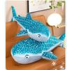 Animal de Pelúcia Realista Tubarão Brinquedo Macio Boneca Baleia Azul Para Amantes do Oceano