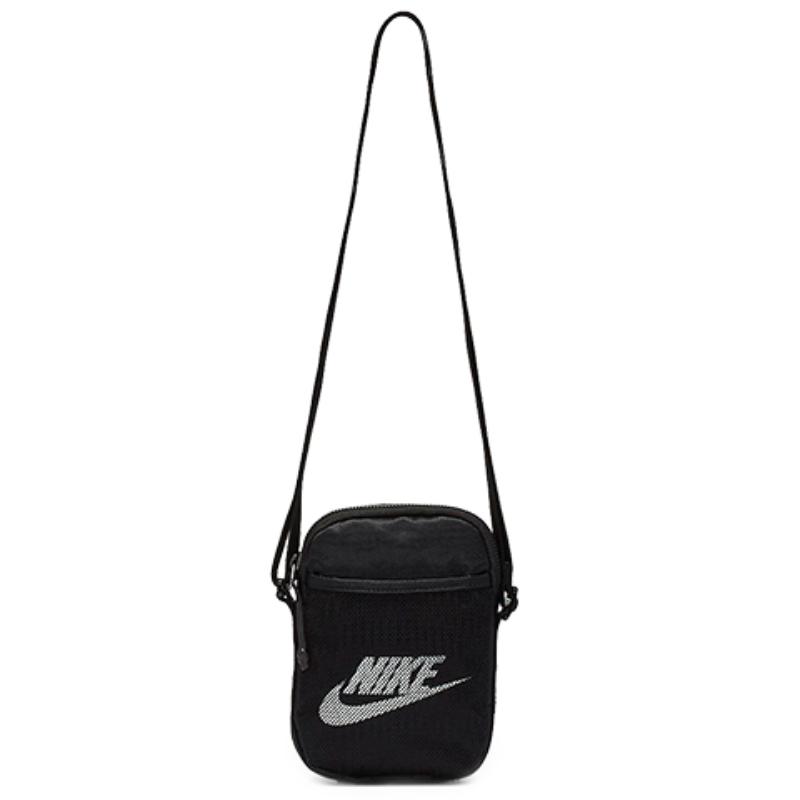 Nike Heritage Polyester Umhängetasche, Crossbody Bag Trompeten Unisex Schwarz Casual BA5871-010