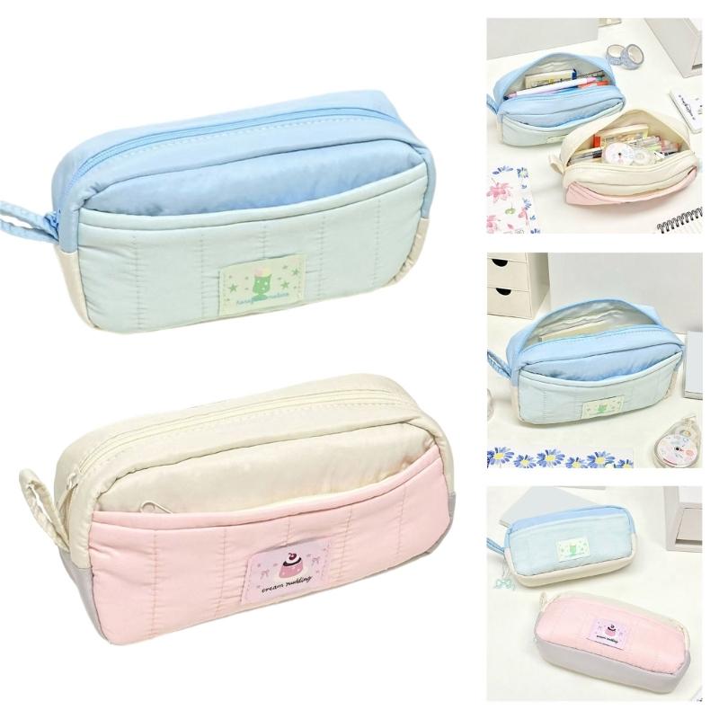 Unique Design Canvas Pen Holder With Multiple Pockets Waterproof School Essential Organizers For Students Professionals