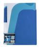 KOKUYO Caderno de Bolso Novita Capa Fixa A4 Azul 2 Bolsos Frontais 8 Bolsos Internos L-N210B
