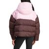 Adidas Originals 70S FW24 Warm Sports Comfortable Striped Down Jacket Women Outerwear Pink Mystery-Coffee-Brown JN7653