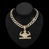 Money Bag Necklace Full of Diamonds European and American TEMU Hot Selling Hip-hop Pendant Street Clothing