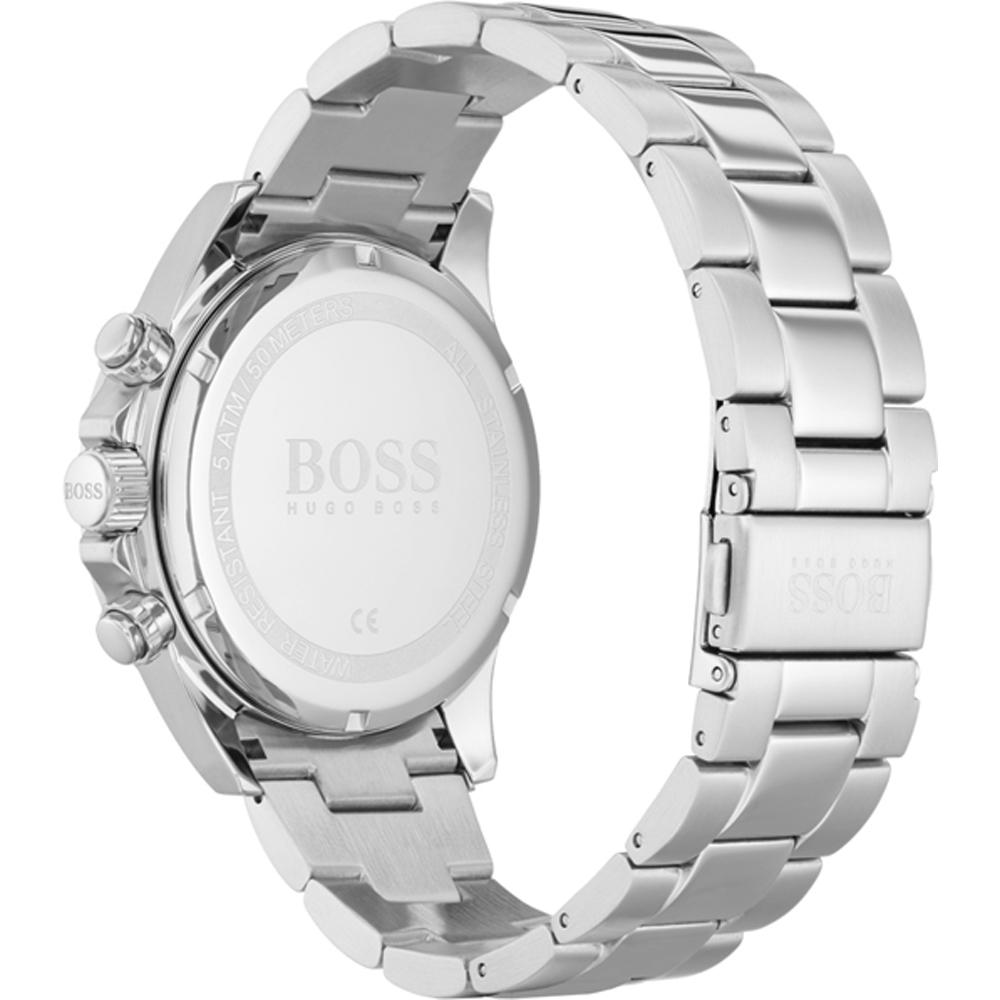 BOSS Hero Blue Dial Silver Stainless Steel Bracelet Men's Quartz Watch 1513755