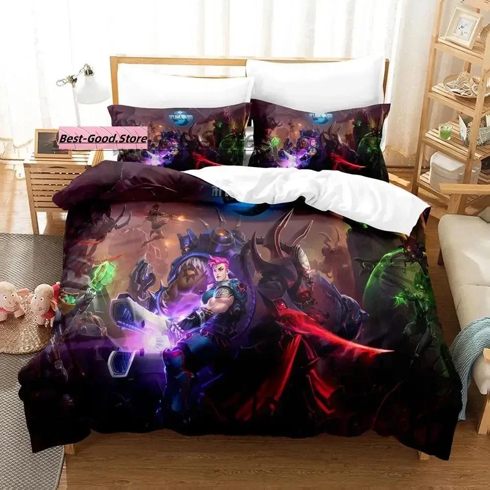 Game Heroes of the Storm Beding Set Single Twin Ful Quen King-Sized Dimensionsd Dimensions Bed Linen Set Aldult Kid Bedrom Duvetcover Sets Bed Shet