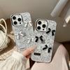 For IPhone 16E Phone Case 3D Bow for Apple 15promax Starry Drip Glue Anti Drop