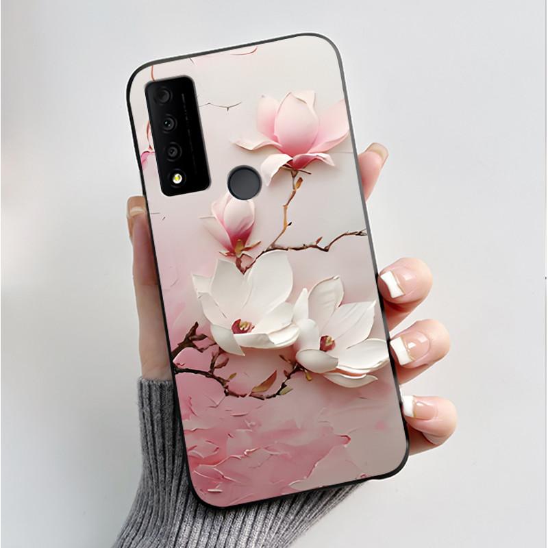 Case For TCL 30V 5G T781S Fundas TCL 30 XL T701DL Capa Soft Silicone Black Shell TCL 30 XE 5G Cover Cute Printing Pattern Casing