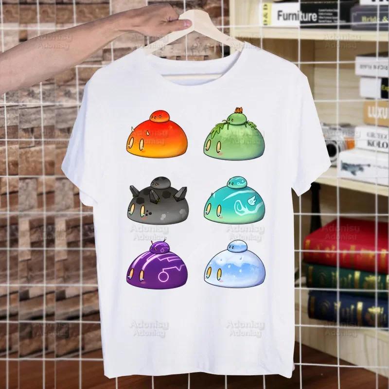 Genshin Impact HuTao Cartoon Kawaii  Unisex's Tshirt Cute Shirt  Unisexs Fashion T-Shirt For  Unisex Casual Tops Short Sleeve Shirt