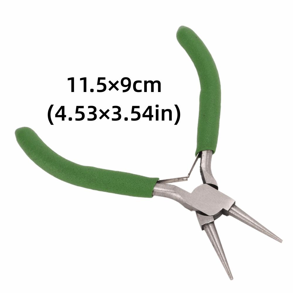 Carbon Steel Round Nose Pliers Nonslip Handle Wire Looping Pliers Precise Wire Looping