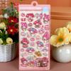 2026 Cute Cartoon Sanrio 3D Relief Stickers Aesthetic Kawaii Kuromi My Melody Cinnamon Anime Decals Crystal Decoration Sticker