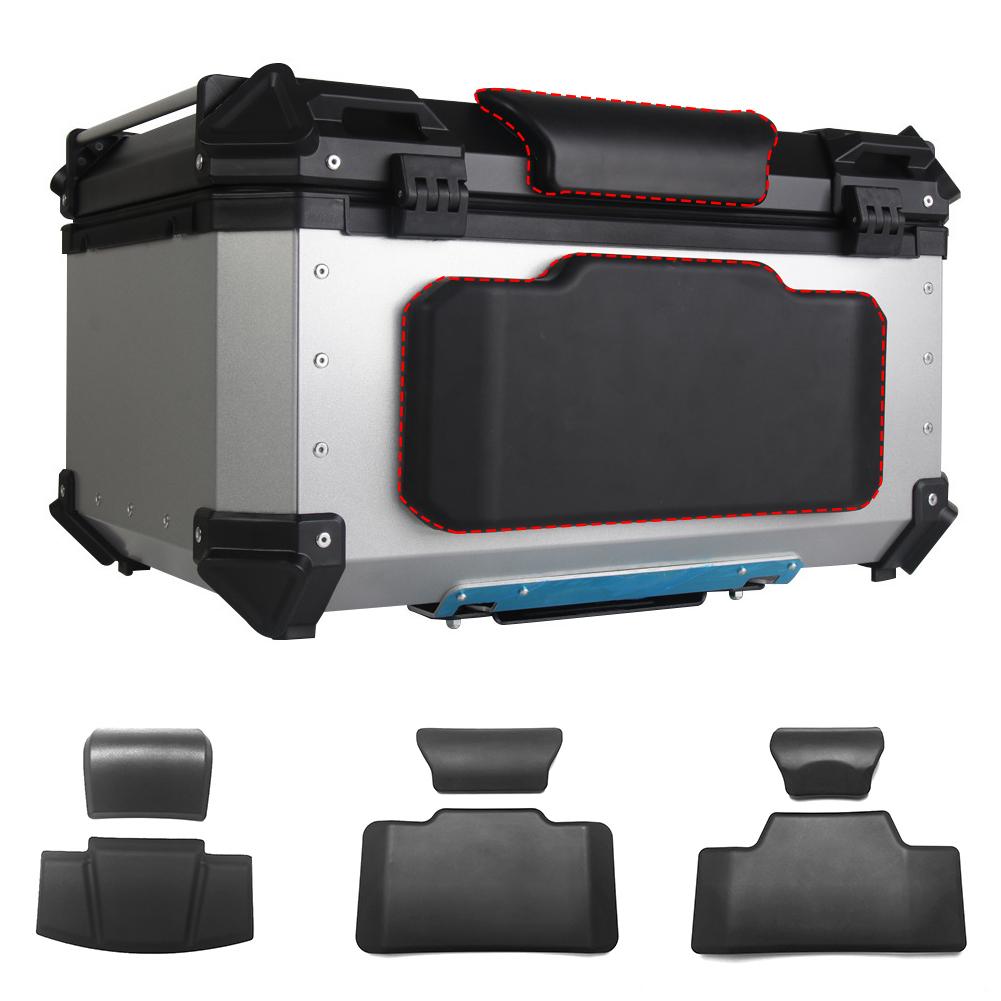 9 Stil Motorrad Sozius Rückenlehne Rückenpolster Universell Selbstklebend Stoßfest Moto Heck Top Case Box Gepäckpolster