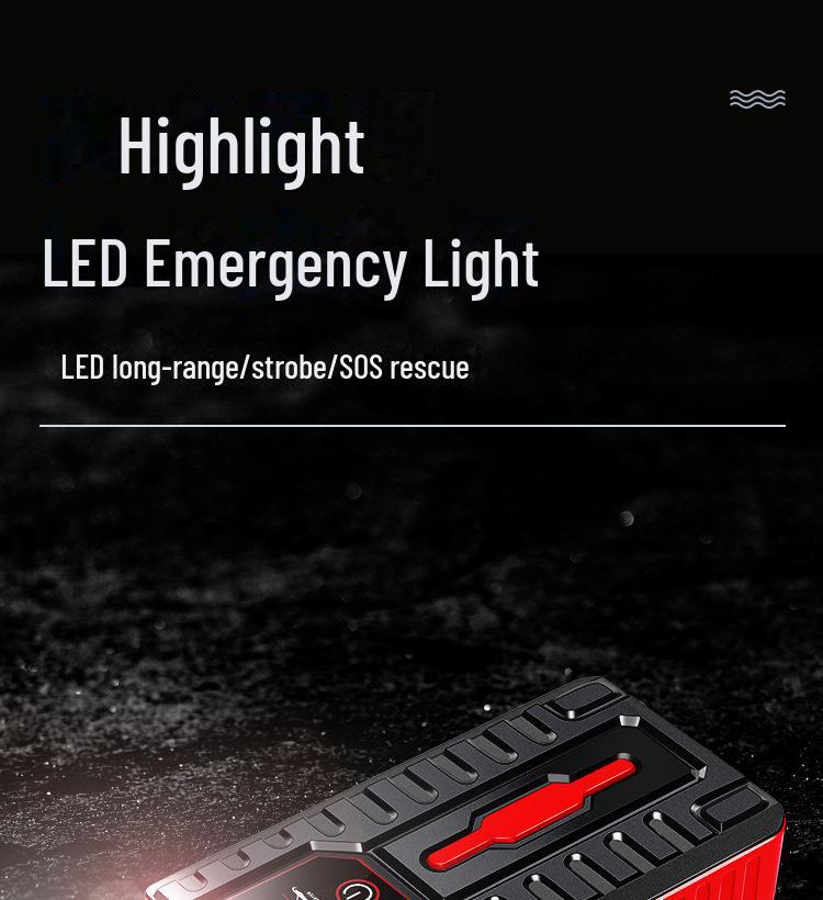 12V High-Capacity Car Emergency Jump Starter Battery Pack