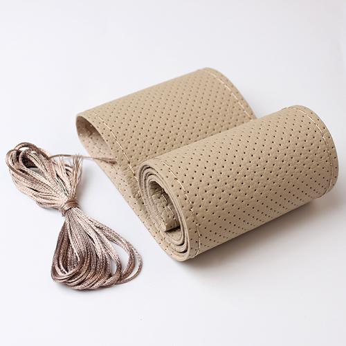 38cm/15inch Non-slip Car Steering Wheel Cover Soft Artificial Leather Braid On the Steering Wheel Cover Car Interior Accessories
