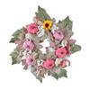 Simulated Flower Wreath Home Door Decoration Flower Wreath Festival Door Decor For Home Party