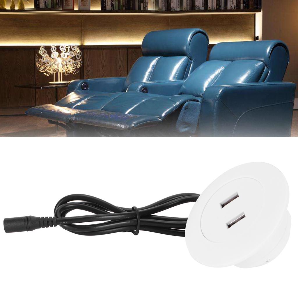 Dual USB2.0 Charging Socket Phone for Electric Recliner Sofa Home Furniutre Parts