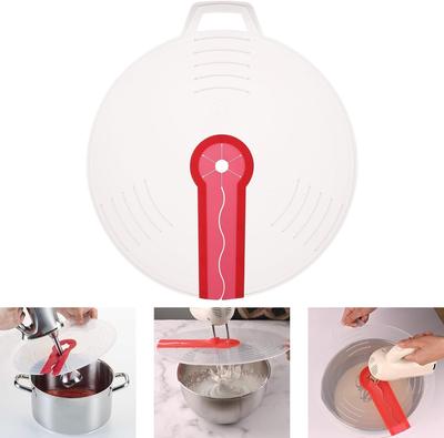 Hand Mixer Splatter Guard,Bowl Covers, Kitchen Antis Splashs Screen, Silicone Shield,Egg Mixing Aid,Cooking Blenders Covers