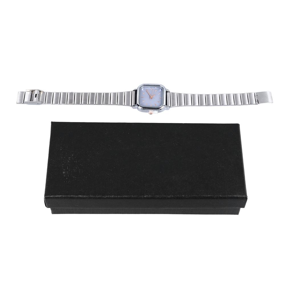 Fashionable Watch Luxurious Exquisite Texture Waterproof Colorfast Smooth Touch Alloy Watch for Women Student Silver