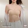 Invisible Strapless Anti-Slip Bra for Women - Seamless Gathered Bandeau for Small Chests