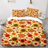 Exotic Floral Duvet Cover Abstract Geometric Bedding Set Microfiber Flowers Leaves Comforter Cover King For Girls Adult Bedroom