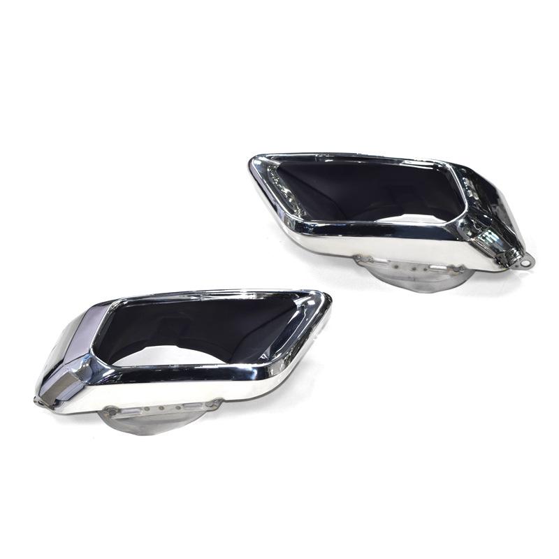 Compatible with 19-21 BMW X5 Black Quad Exhaust Carbon Fiber Tailpipe Trim