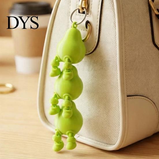 Short Leg Fruit Design 3D Printed Figure Collectible Figurine Cute Banana Orange Blueberry Cherry For Adults Shelf Ornament with Dangling Legs