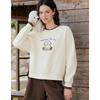 Betu Women's Faux Two-Piece Colorblock Embroidered Sweatshirt