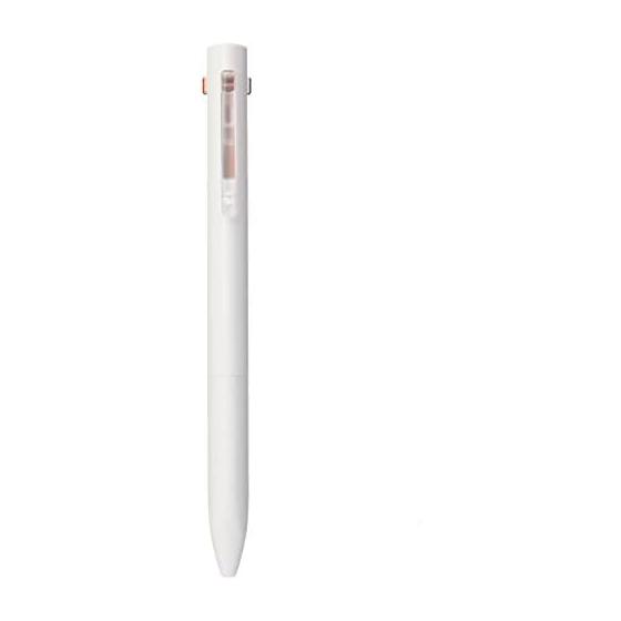 MUJI Triangular 2-Color Ballpoint Pen & Mechanical Pencil, White Body, Black/Red Ink, 0.7mm Ballpoint, 0.5mm Mechanical