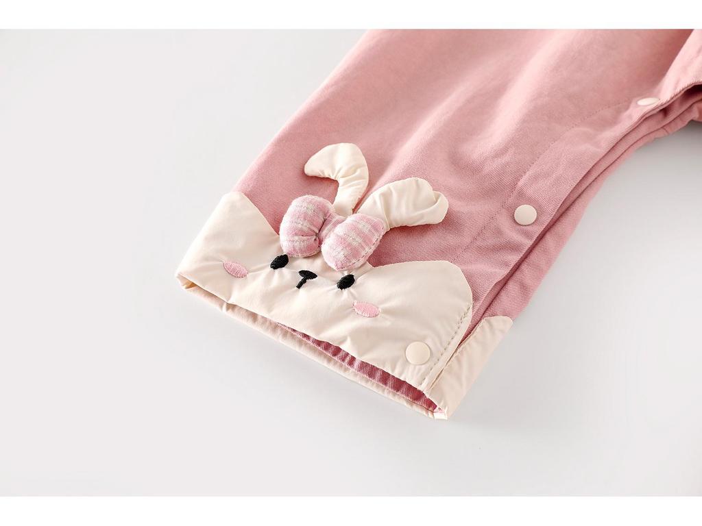 2025 Autumn Baby Denim Romper: Fashionable Korean-Style Rabbit Overalls