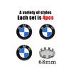 4Pcs 68/56mm Car Wheel Center Hub Cap Caps Emblem Logo For BMW X1 X3 X5 E90 E46 E60 F10 F30 F20 G20 E39 E92 G30 E87 E36 F11