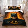 3pcs Batman Bedding Set, Soft Polyester Duvet Cover and Pillowcases Machine Washable Seasons All Suitable & Guest Room Decor317