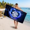 Millwall FC Custom Beach Towel, Personalized Name Text Print, Football Logo Soft Quick‑Dry Towel Holiday Gift