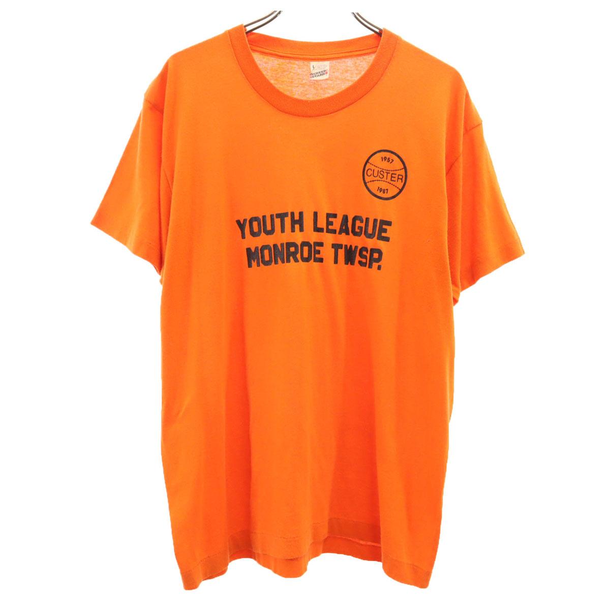 

SCREEN STARS 80-е Сделано в США Винтажная футболка с коротким рукавом L Оранжевая Мужская Б/У