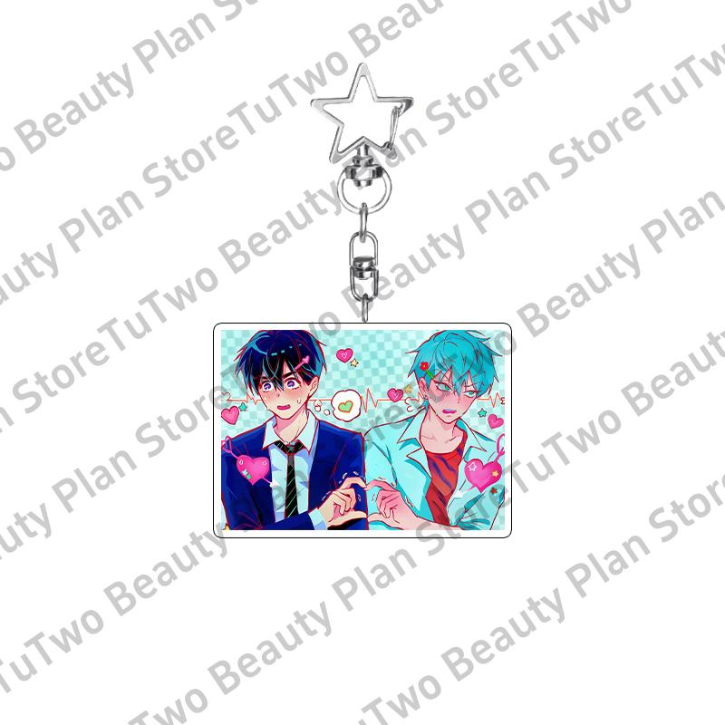 

Couples Anime Cartoon ALIEN STAGE Acrylic Keychain Kawaii MIZI SUA TILL Cute Women Men Bag Keyring Keyrings Jewelry Car Pendant about 5cm