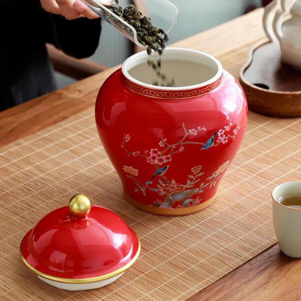 Creatieve Porseleinen Gemberpot Bloemenvaas in Oude Chinese Stijl voor Feestdecoratie