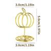 WTEMPO Creative Pumpkin Shaped Design Card Holders Office Table Card Holders DIY Desk Sign Holders Table Number Holder Stands Picture Holders