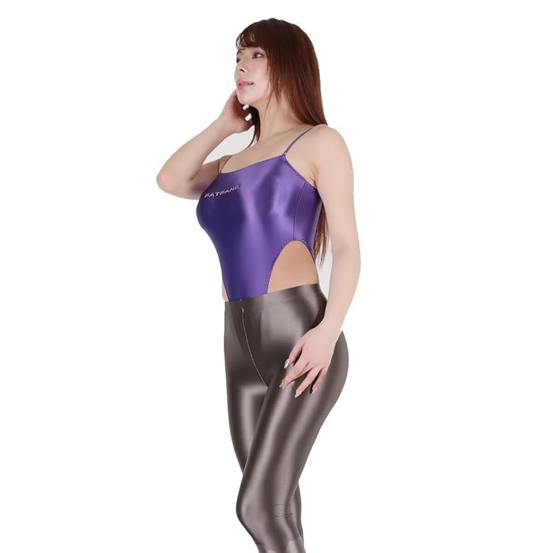 FATFANS Super high leg competitive swimsuit crotch hook replacement shoulder strap With transparent strap leotard competitive swimsuit cosplay Smooth