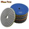 80MM 3" Wet Diamond Polishing Pads for Polish Granite Stone Marble Concrete Travertine Terrazo 7pcs Set Abrasive Sandpaper Tool