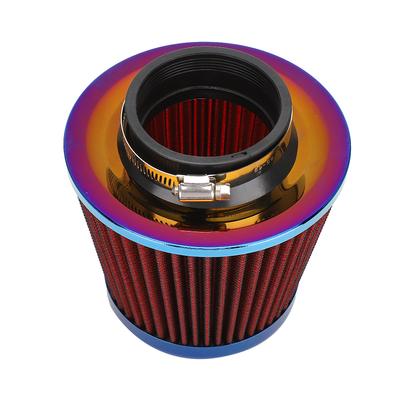 76mm 2.99in Modifizierter Aluminiumlegierung Pilzkopf LuftfilterRot