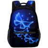 Classic Popular Funny butterfly student Bookbag Notebook Backpacks 3D Print Oxford Waterproof Boys/Girls Travel Backpacks