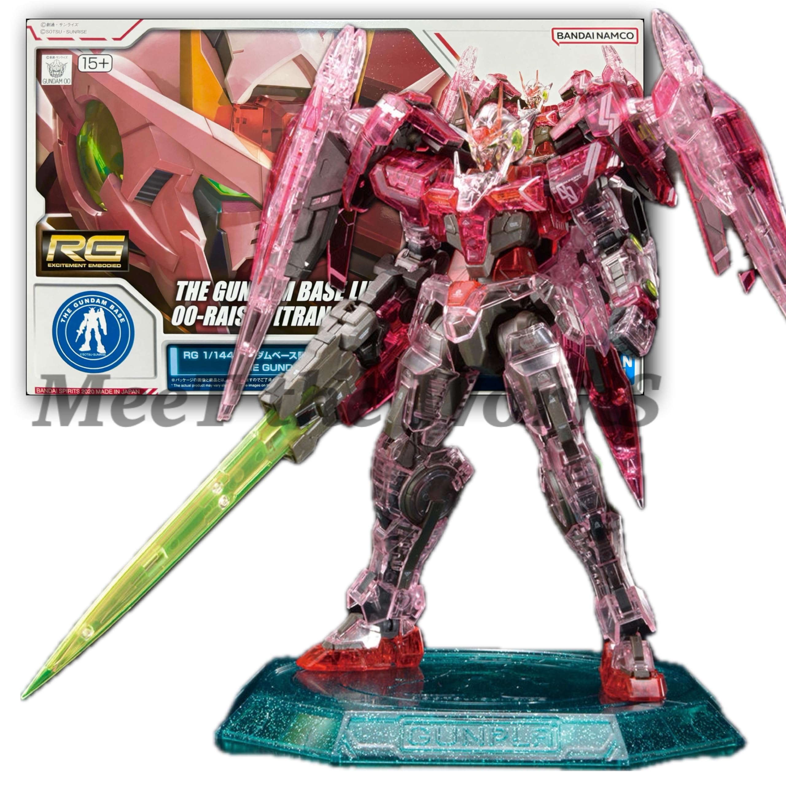 

База Ограниченная Double O Raiser Мобильный Доспех 00 Пластиковая Модель [RG] 1/144 [Прозрачный Trans-Am] [Double O]