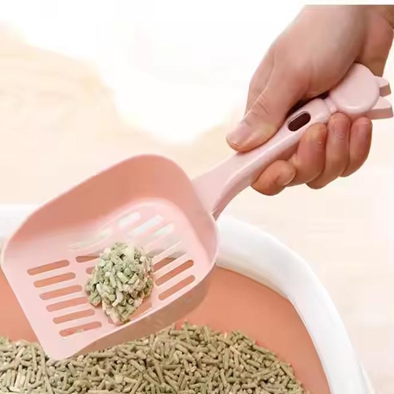 1pc Cat Litter Scoop Pet Spreading Scoop Cat Litter Shovel with Easy Handle for Pet Cat Kitty Poop Plastic Cat Litter Shovel