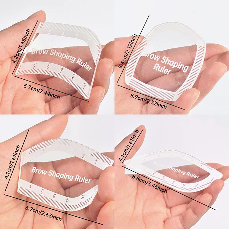 1PCS Brow Mapping Ruler Eyebrow Shaping Ruler 1 Minute Fast Drawing Design Brow Easy Tool Microblading Permanent Makeup Stencils