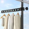 Aluminium Clothes Hangers Wall Mounted Window Clothes Hanger  Clothes Organization