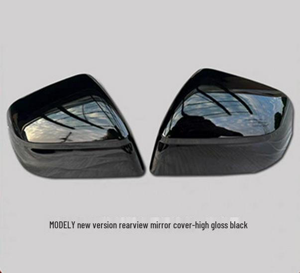 Tesla Model Y/3 Carbon Fiber Texture Rearview Mirror Cover – Backup Camera Shell Protector